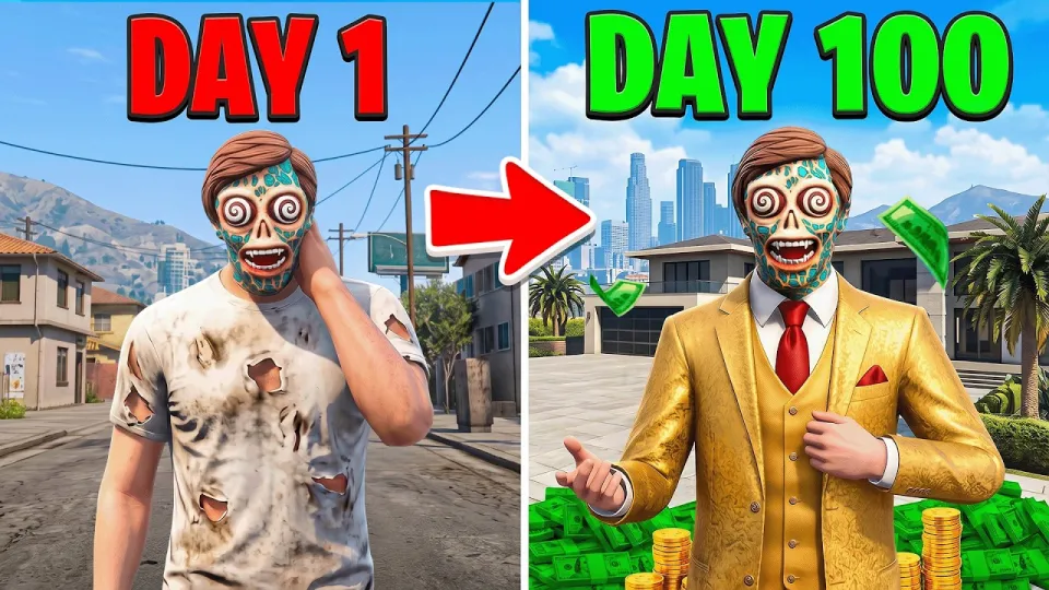 How can you survive 100 days as a billionaire in GTA 5