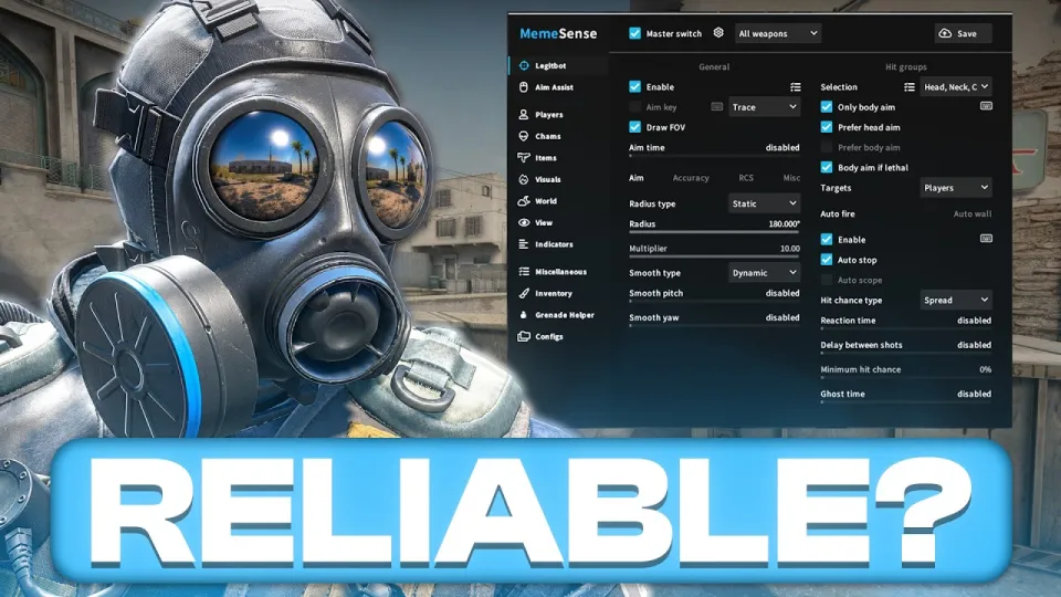 Reliable CS2 Cheats, In-depth Review of Memesense and Features